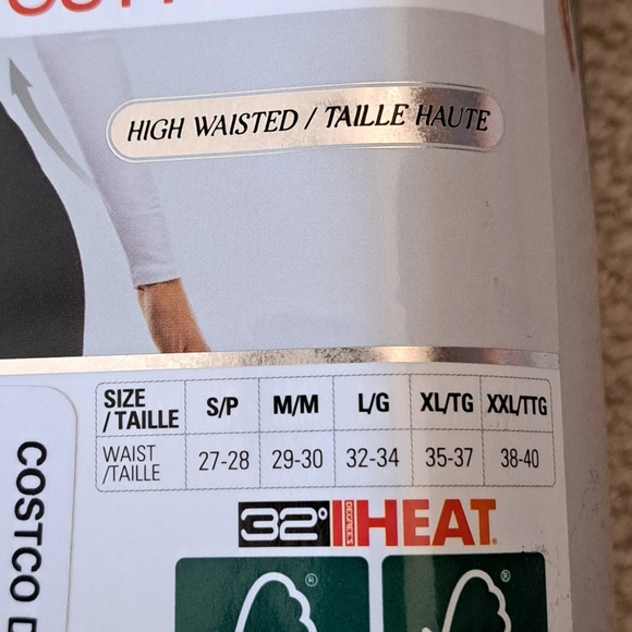 32° Degrees Heat Leggings 2 Pack Womens Size Medium Black Stretch Pants New! - Picture 10 of 11